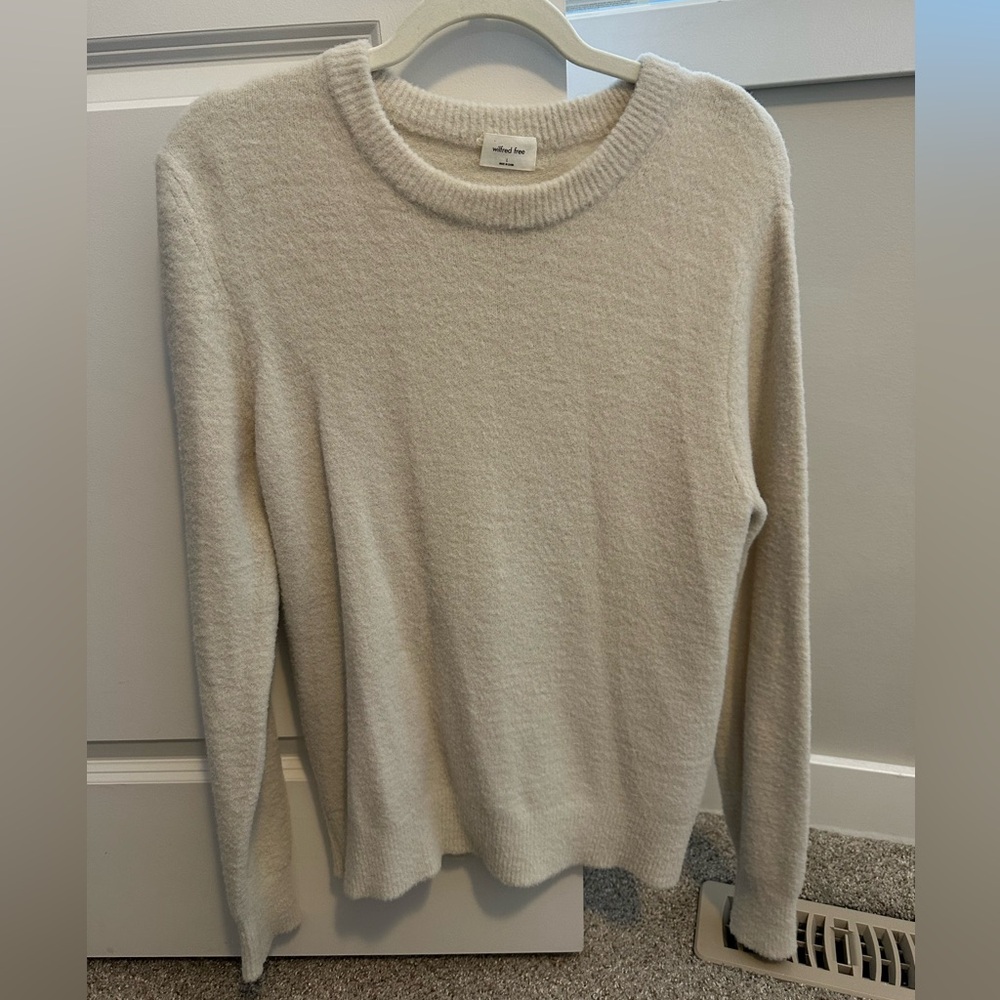 Aritzia-Wilfred Free Crewneck Sweater | Cream